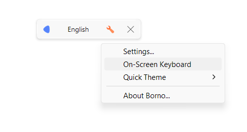 Accessing On-Screen Keyboard