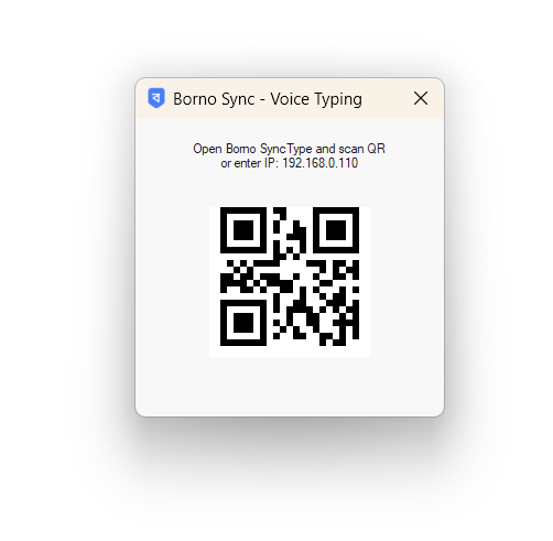 SyncType Connection Window