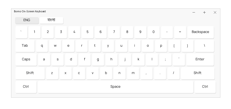 On-Screen Keyboard English